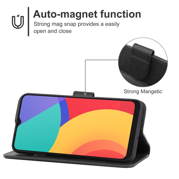 Leather Phone Case For Alcatel 1L (2021)