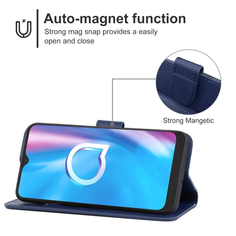 Leather Phone Case For Alcatel 1SE 2020
