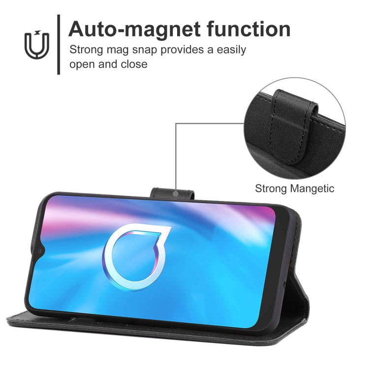 Leather Phone Case For Alcatel 1SE 2020