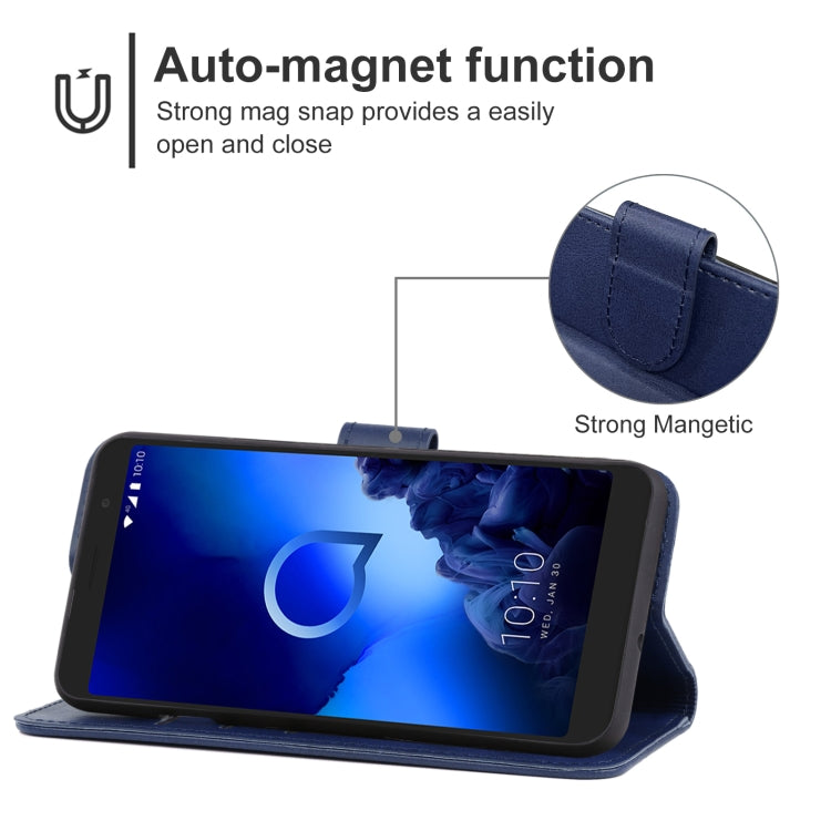 Leather Phone Case For Alcatel 1x (2019)