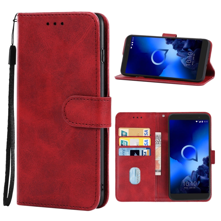 Leather Phone Case For Alcatel 1x (2019)