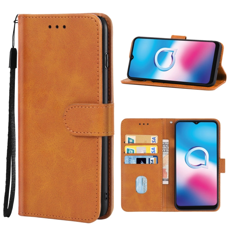 Leather Phone Case For Alcatel 3X (2020)