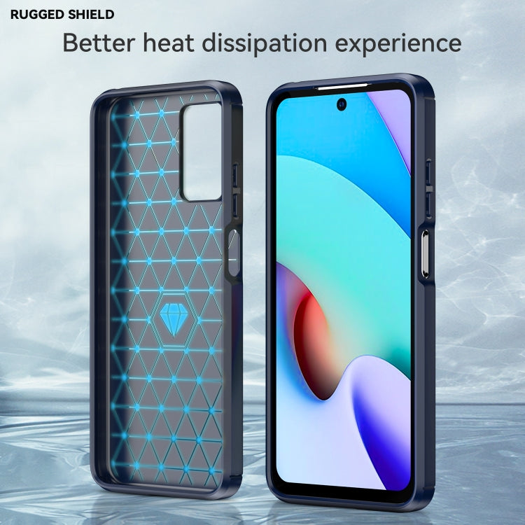 For Xiaomi Redmi Note 11 Brushed Texture Carbon Fiber TPU Phone Case