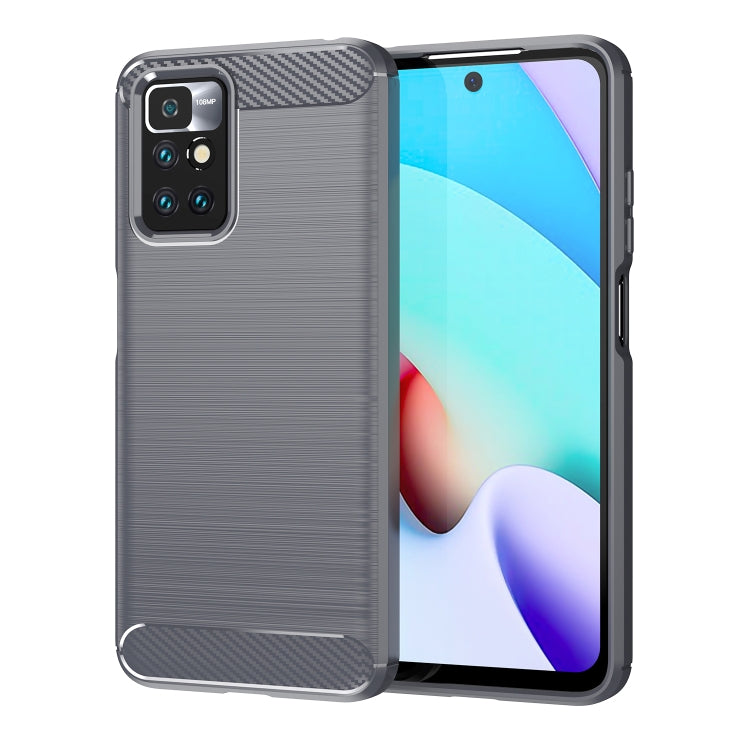 For Xiaomi Redmi Note 11 Brushed Texture Carbon Fiber TPU Phone Case