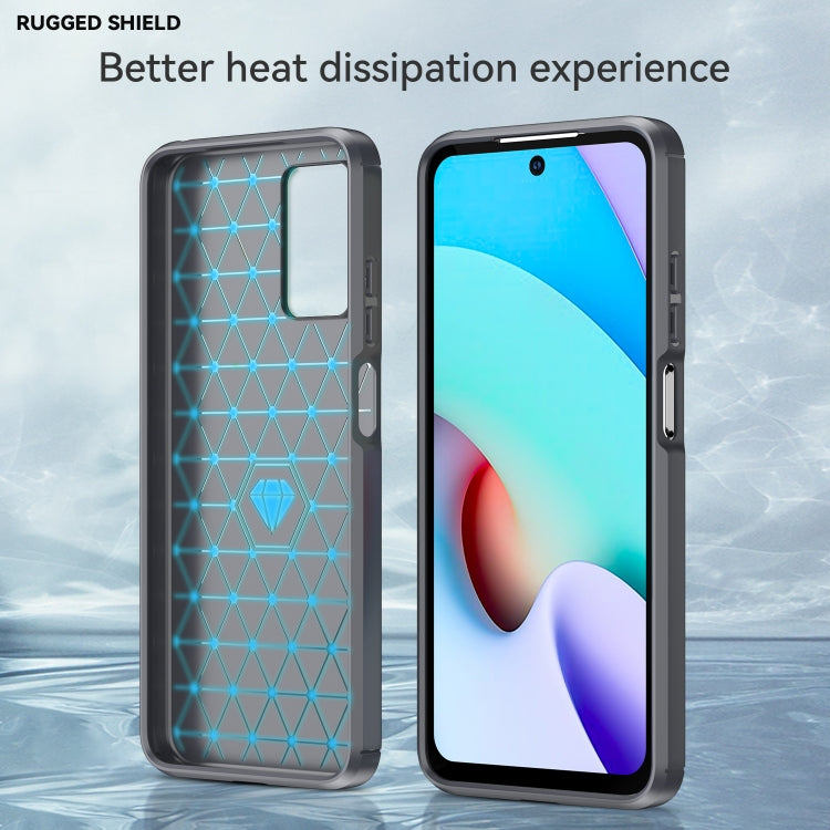 For Xiaomi Redmi Note 11 Brushed Texture Carbon Fiber TPU Phone Case