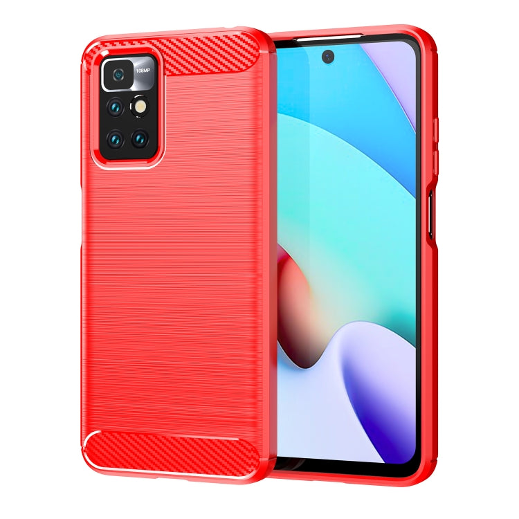 For Xiaomi Redmi Note 11 Brushed Texture Carbon Fiber TPU Phone Case