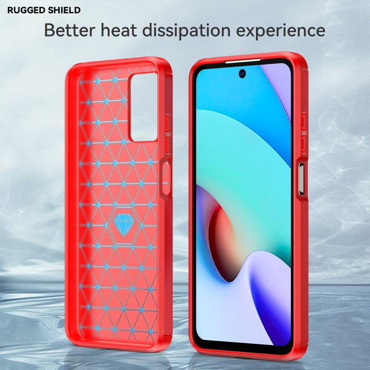 For Xiaomi Redmi Note 11 Brushed Texture Carbon Fiber TPU Phone Case