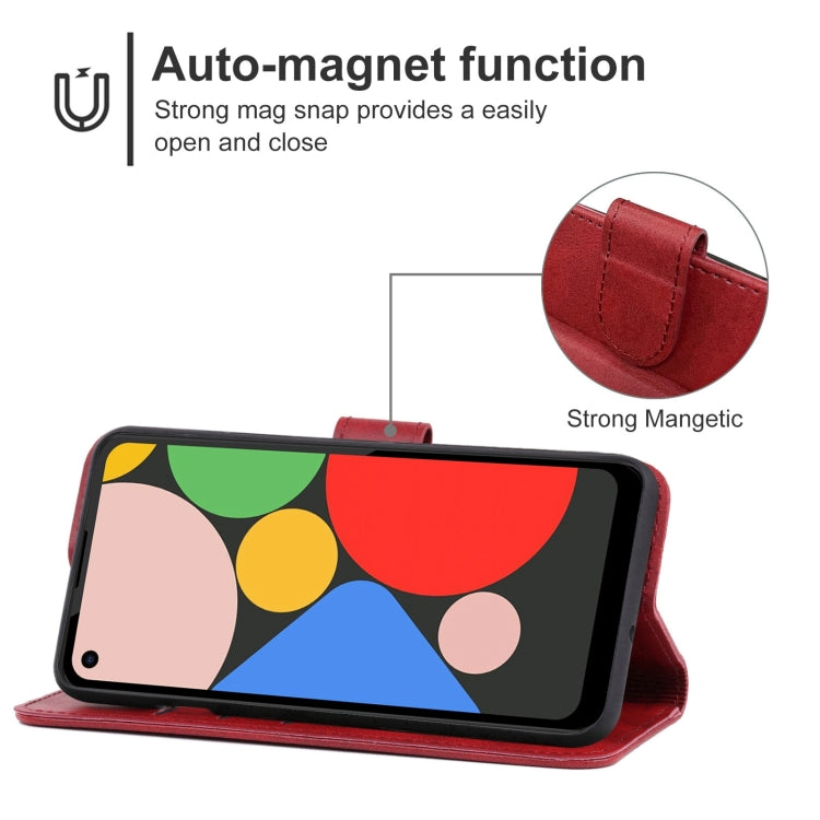 Leather Phone Case For Google Pixel 5a