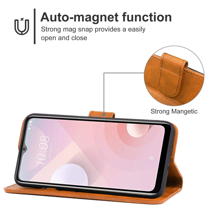 Leather Phone Case For HTC Desire 20+