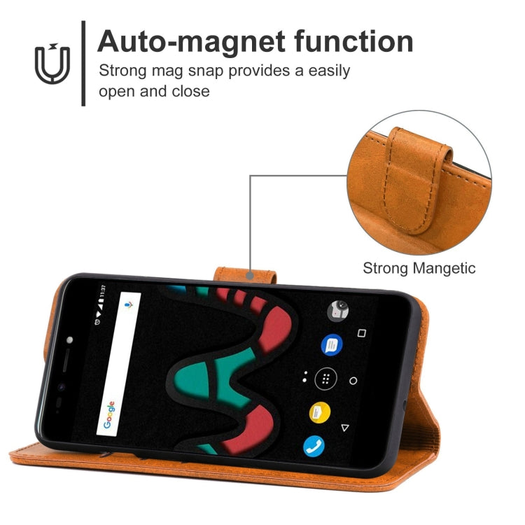 Leather Phone Case For Wiko Upulse Lite