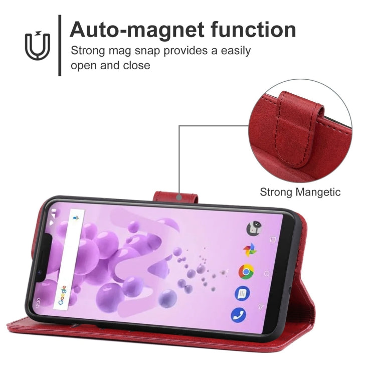 Leather Phone Case For Wiko View2 Go