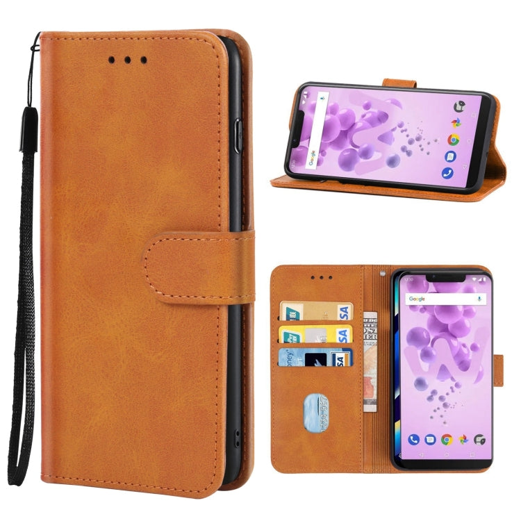 Leather Phone Case For Wiko View2 Go