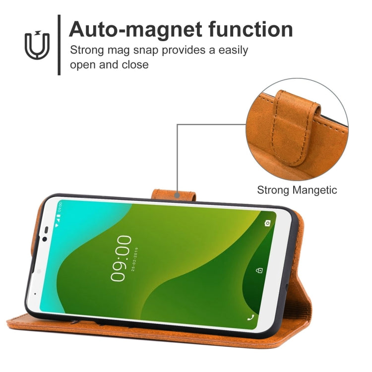 Leather Phone Case For Wiko Y70