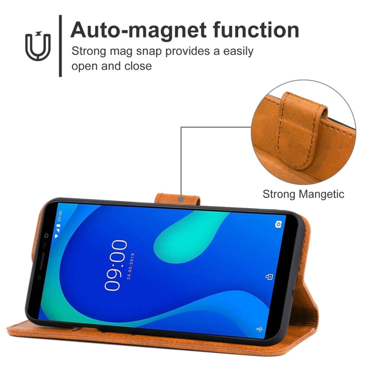 Leather Phone Case For Wiko Y80