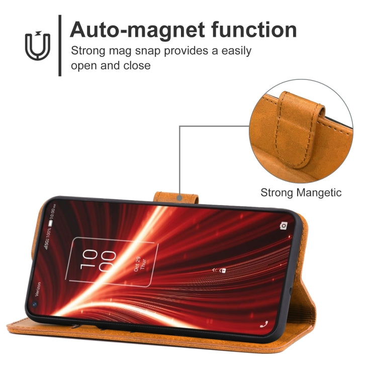 Leather Phone Case For TCL 10 5G