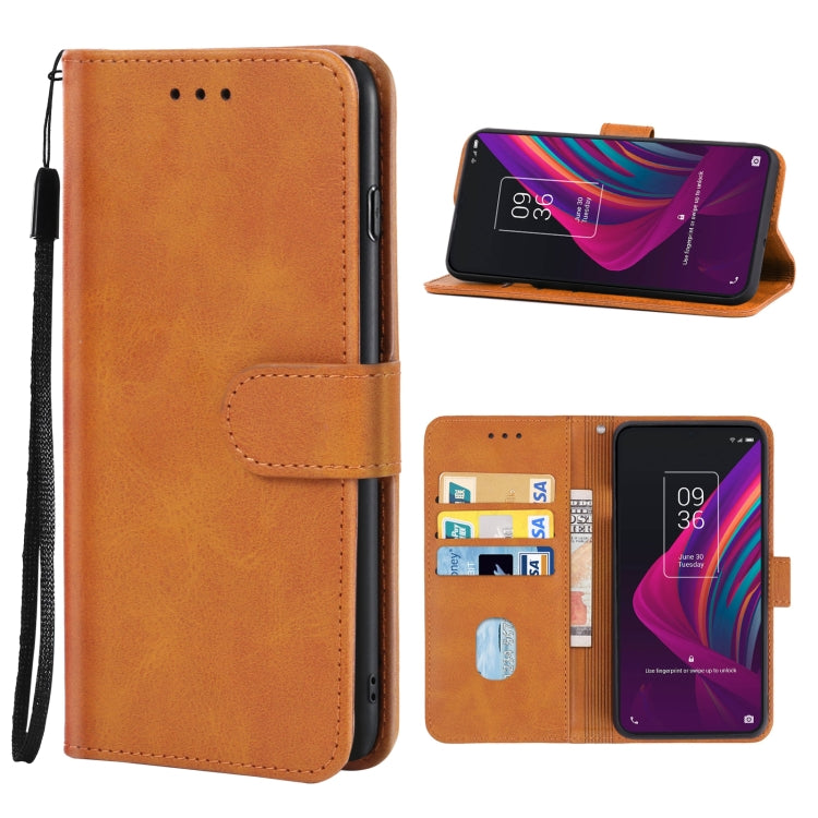 Leather Phone Case For TCL 10 SE