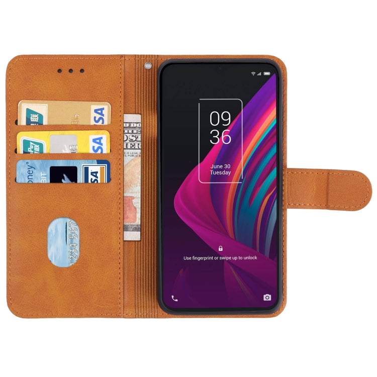 Leather Phone Case For TCL 10 SE