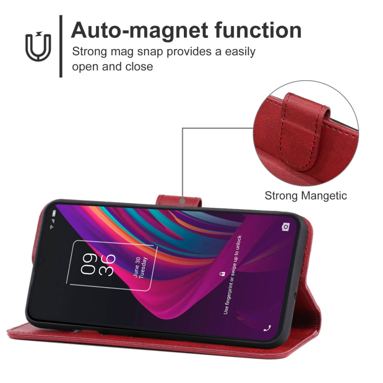 Leather Phone Case For TCL 10 SE