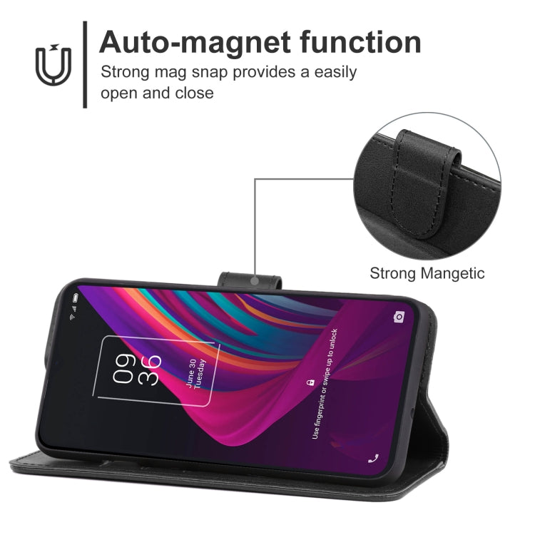 Leather Phone Case For TCL 10 SE