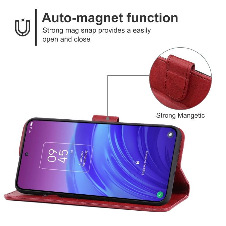 Leather Phone Case For TCL 20L
