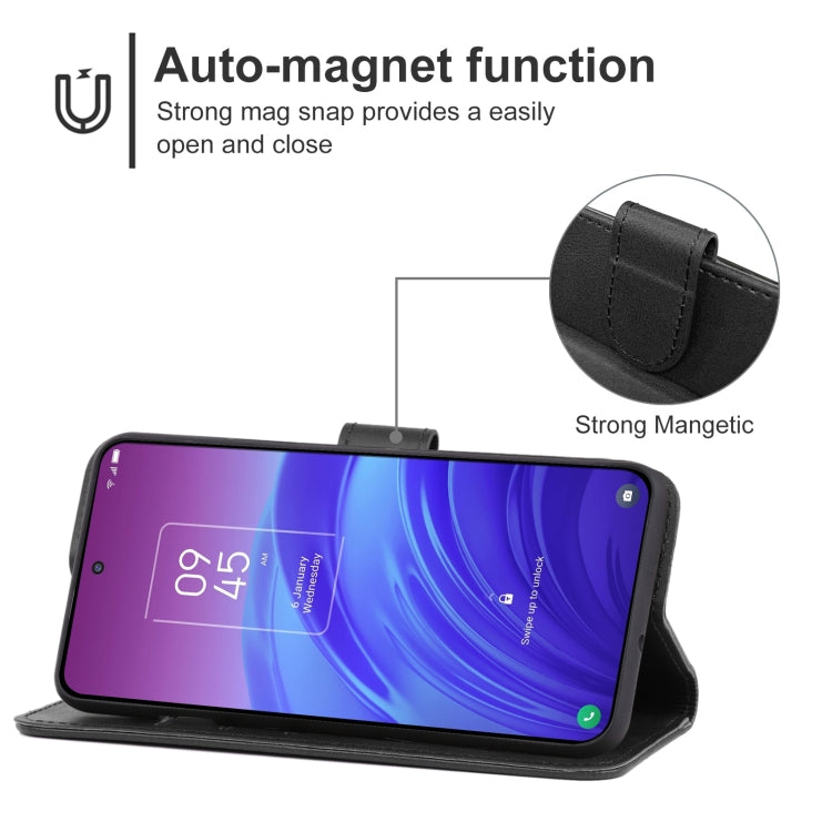 Leather Phone Case For TCL 20L