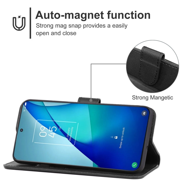 Leather Phone Case For TCL 20L+