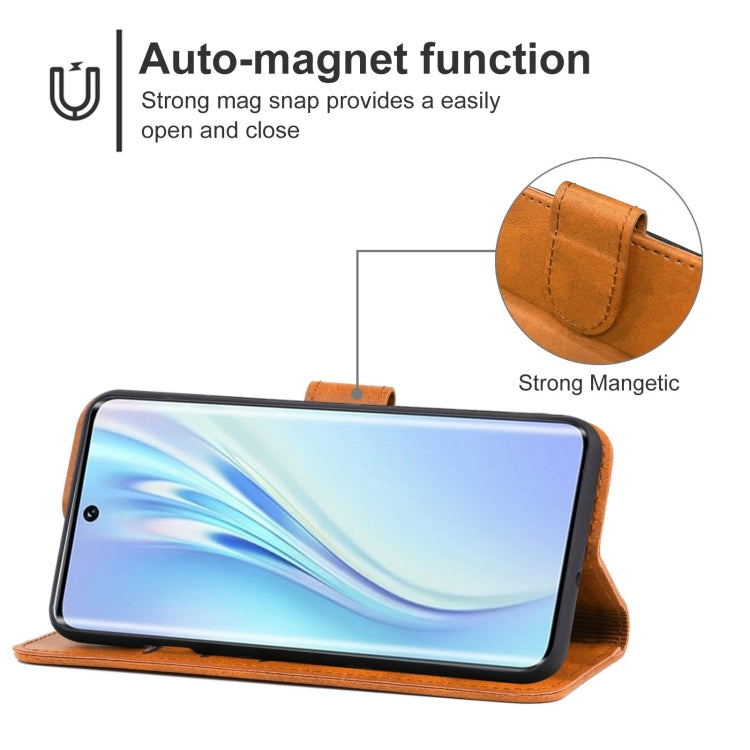 Leather Phone Case For Honor V40 Lite
