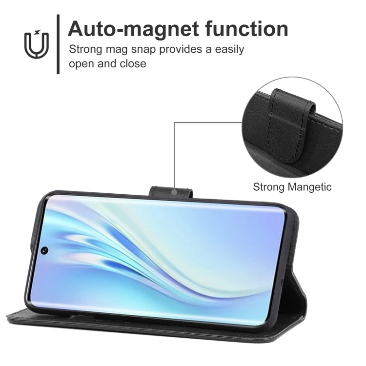 Leather Phone Case For Honor V40 Lite