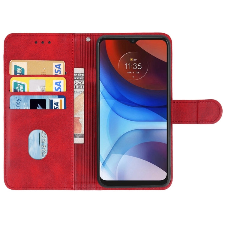 Leather Phone Case For Motorola Moto E7 Power