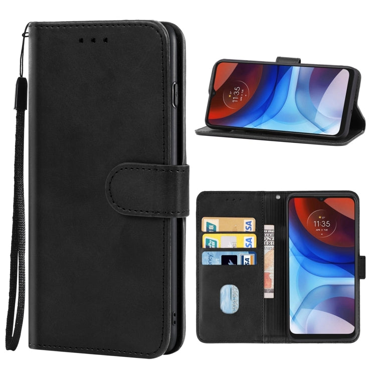 Leather Phone Case For Motorola Moto E7 Power