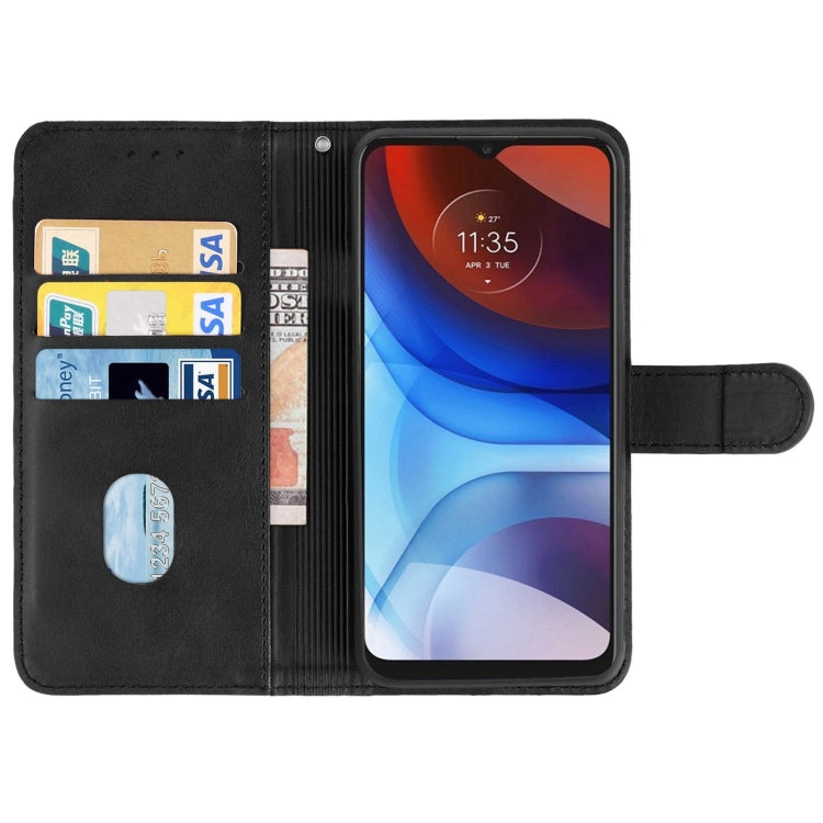 Leather Phone Case For Motorola Moto E7 Power