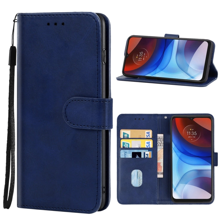 Leather Phone Case For Motorola Moto E7 Power