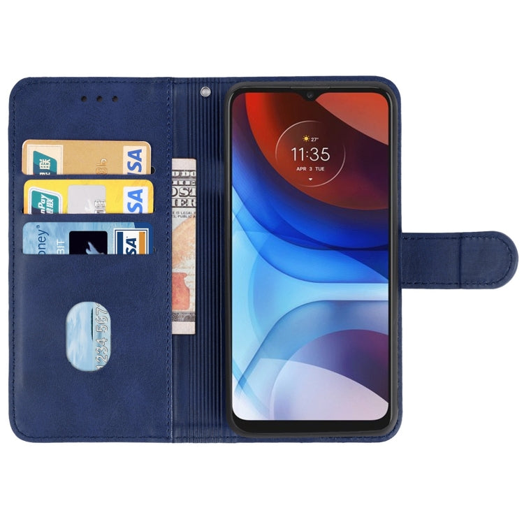 Leather Phone Case For Motorola Moto E7 Power