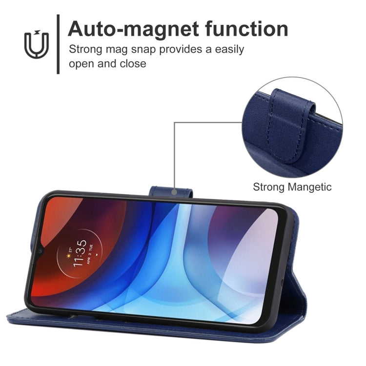 Leather Phone Case For Motorola Moto E7 Power