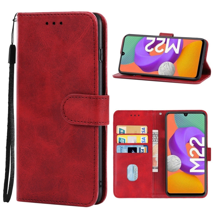 For Samsung Galaxy M22 / A22 4G Leather Phone Case