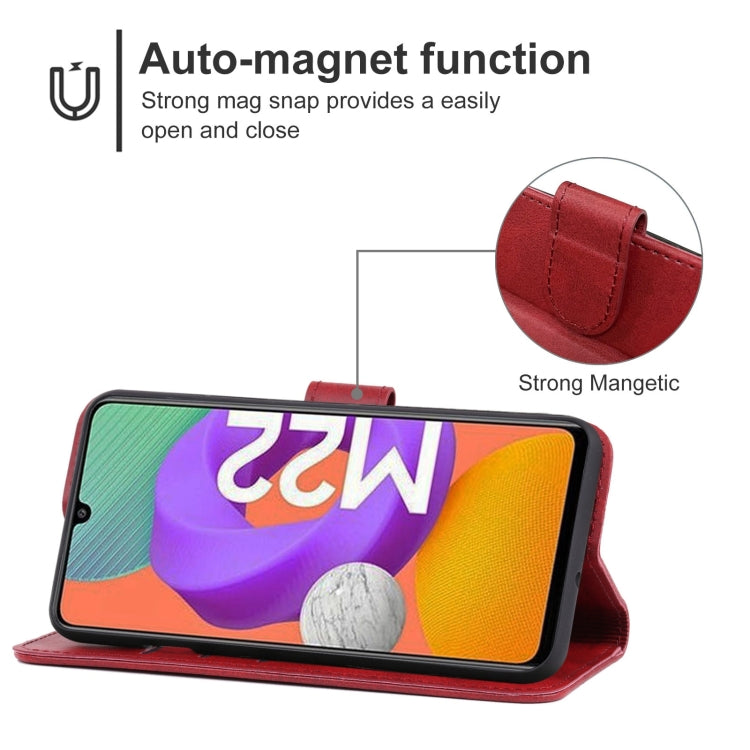 For Samsung Galaxy M22 / A22 4G Leather Phone Case