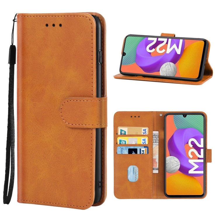 For Samsung Galaxy M22 / A22 4G Leather Phone Case