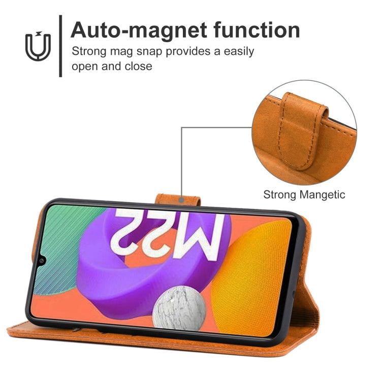 For Samsung Galaxy M22 / A22 4G Leather Phone Case