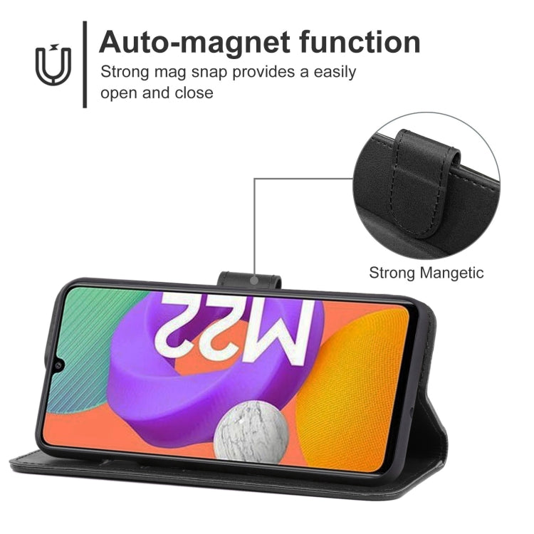 For Samsung Galaxy M22 / A22 4G Leather Phone Case