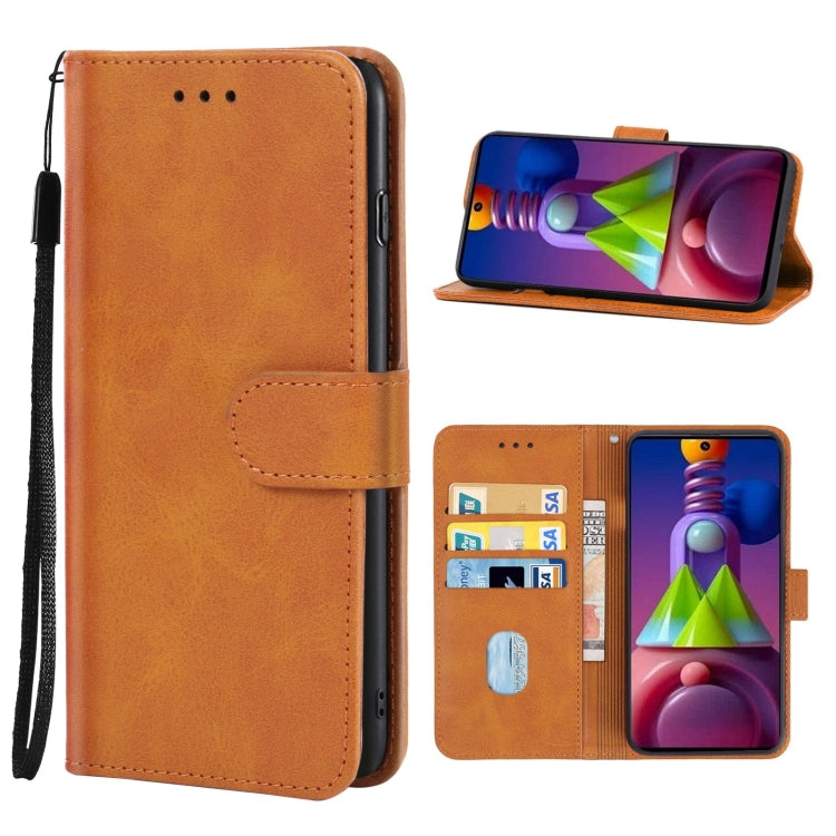 For Samsung Galaxy M52 5G Leather Phone Case