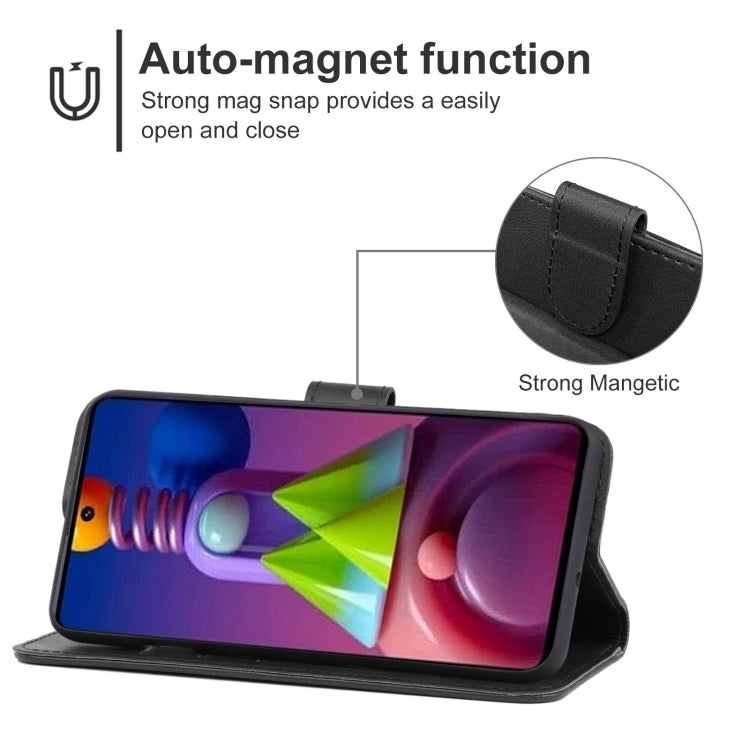 For Samsung Galaxy M52 5G Leather Phone Case