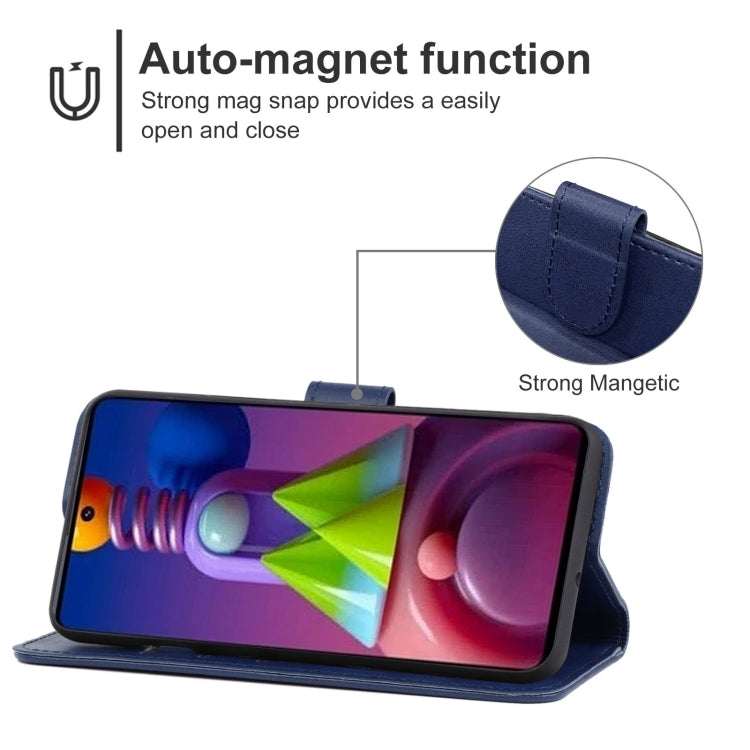 For Samsung Galaxy M52 5G Leather Phone Case