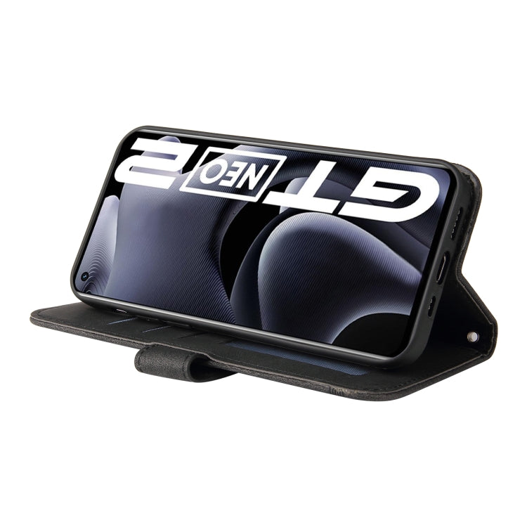 For OPPO Realme GT NEO2 Skin Feel Life Tree Metal Button Horizontal Flip Leather Phone Case