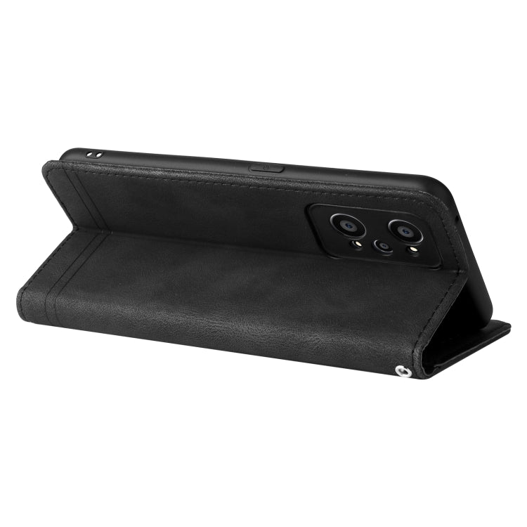 For OPPO Realme GT NEO2 Skin Feel Life Tree Metal Button Horizontal Flip Leather Phone Case