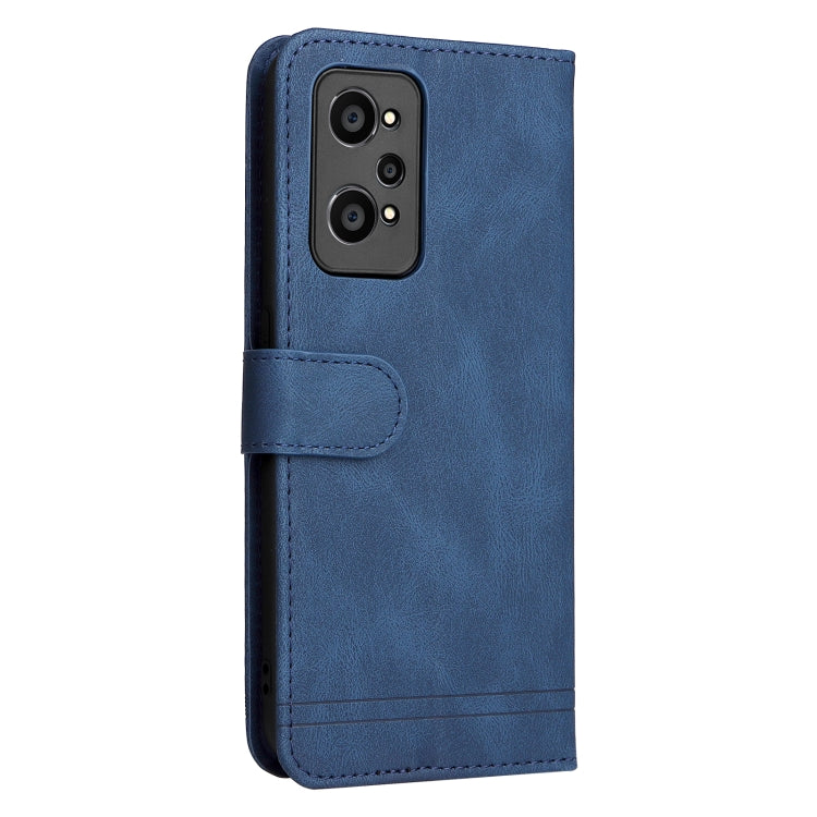 For OPPO Realme GT NEO2 Skin Feel Life Tree Metal Button Horizontal Flip Leather Phone Case