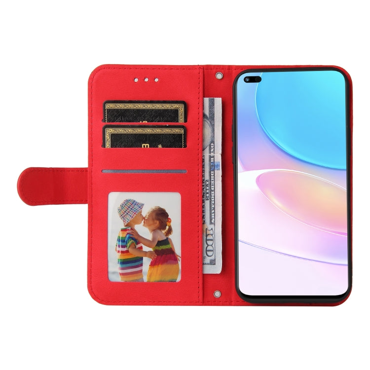 For Huawei Nova 8i / Honor 50 Lite Skin Feel Life Tree Metal Button Horizontal Flip Leather Phone Case