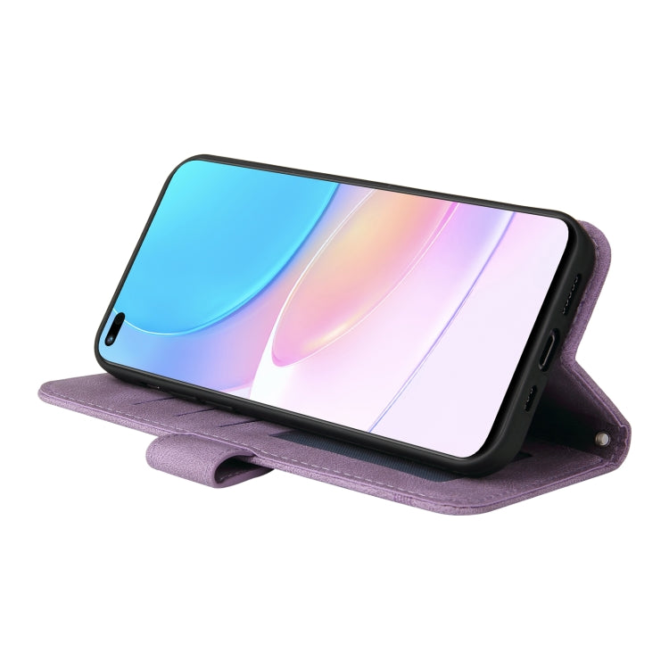 For Huawei Nova 8i / Honor 50 Lite Skin Feel Life Tree Metal Button Horizontal Flip Leather Phone Case