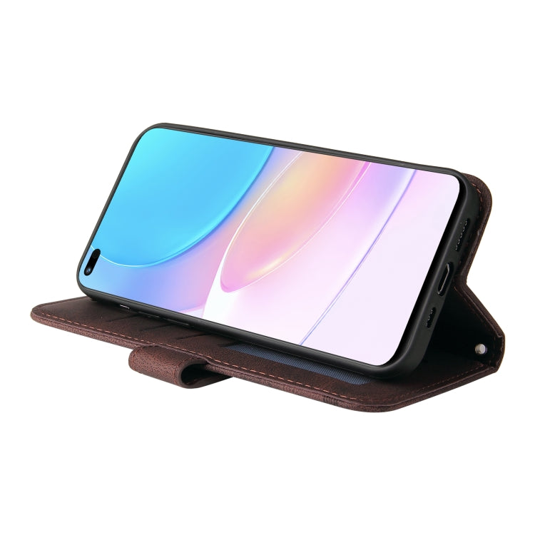 For Huawei Nova 8i / Honor 50 Lite Skin Feel Life Tree Metal Button Horizontal Flip Leather Phone Case