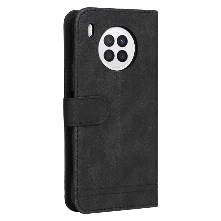 For Huawei Nova 8i / Honor 50 Lite Skin Feel Life Tree Metal Button Horizontal Flip Leather Phone Case