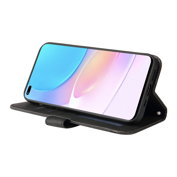 For Huawei Nova 8i / Honor 50 Lite Skin Feel Life Tree Metal Button Horizontal Flip Leather Phone Case